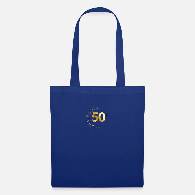 50 Jubiläum Geburtstag Ehrentag Geschenk Jahrestag - Stoffbeutel - Royalblau