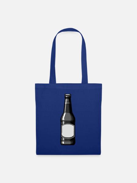 Bierflasche Bier - Stoffbeutel - Royalblau