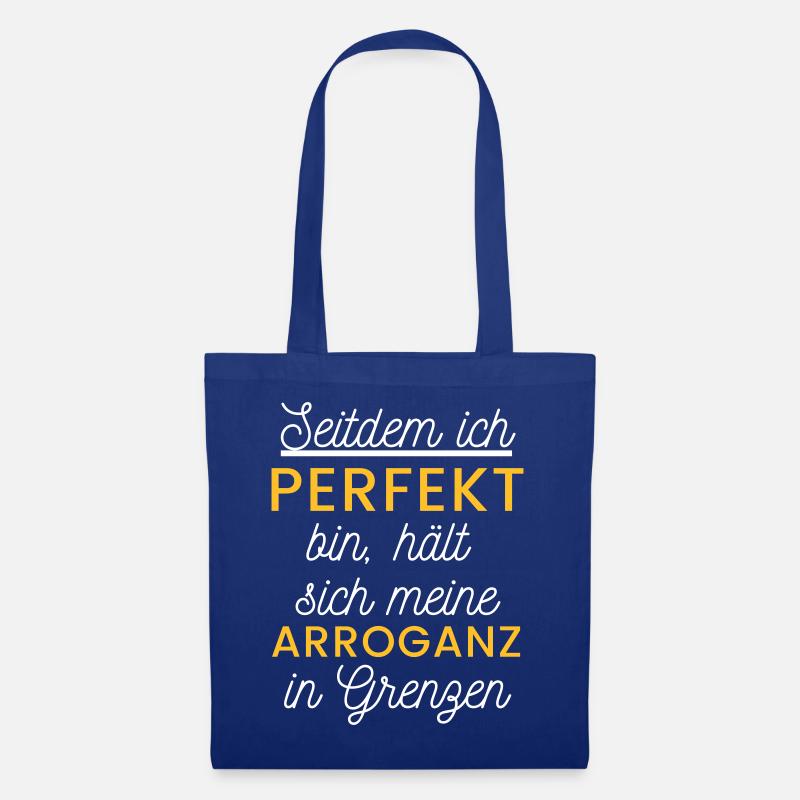 Selbstironische Perfektion - Stoffbeutel - Royalblau