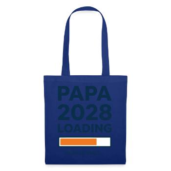 Papa 2028 en cours de chargement - Sac en tissu - bleu royal - Devant