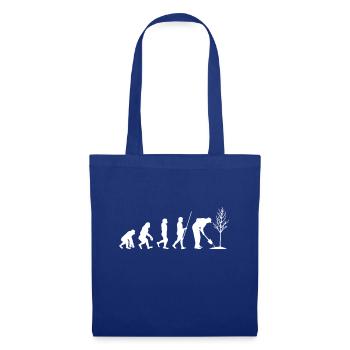Jardinier arbre jardin jardinage outils évolution - Sac en tissu - bleu royal - Devant