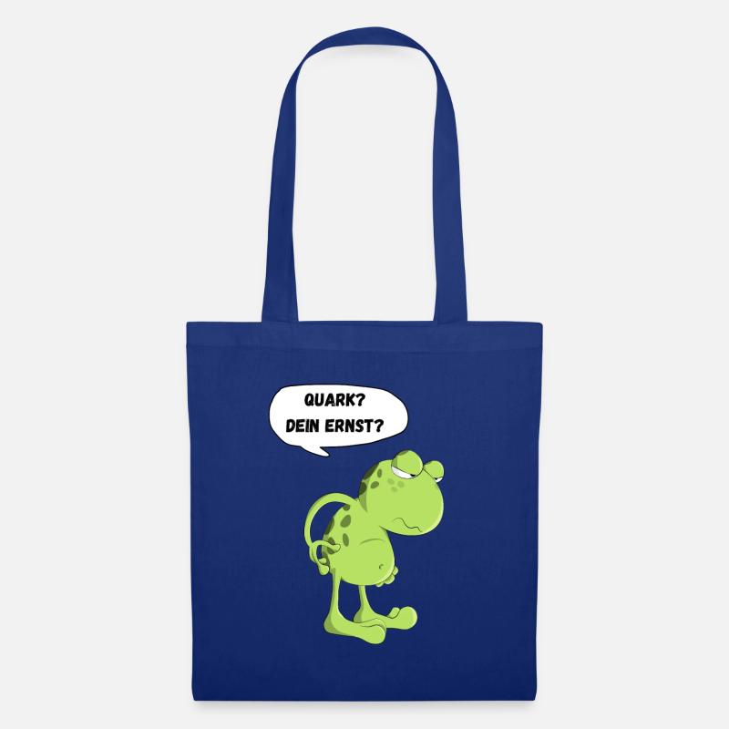 Frosch Kröte Quark Dein Ernst Lustiger Spruch Fun - Stoffbeutel - Royalblau