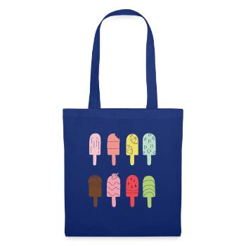 Eis Outfit Wassereis Karneval Eiscreme Stileis - Stoffbeutel - Royalblau - Vorne