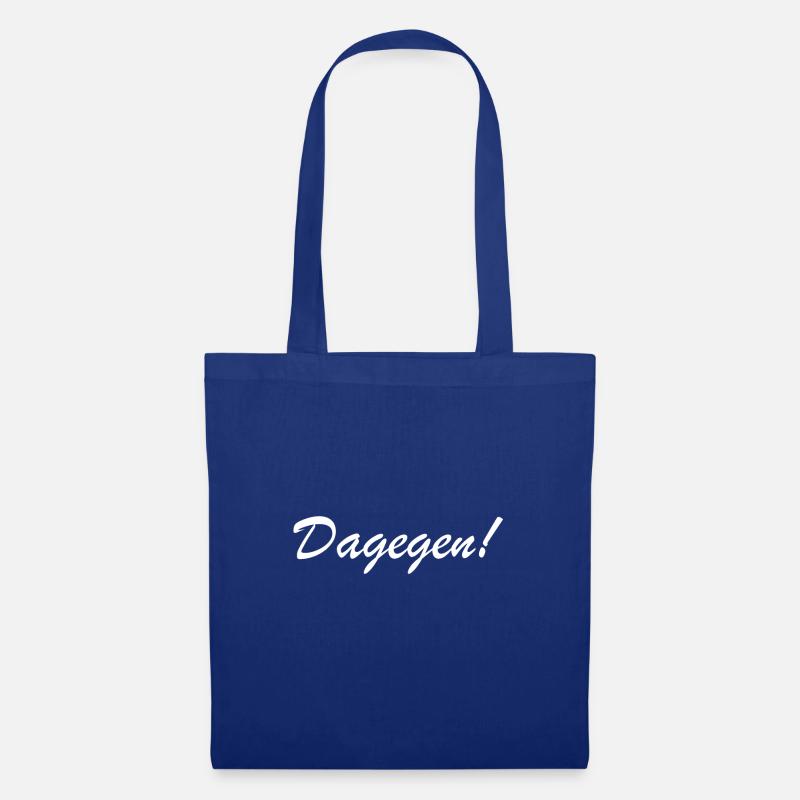 dagegen - Stoffbeutel - Royalblau