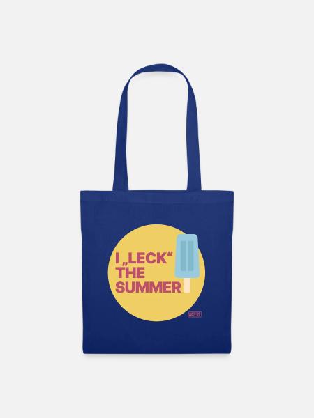 I leck the summer - Stoffbeutel - Royalblau