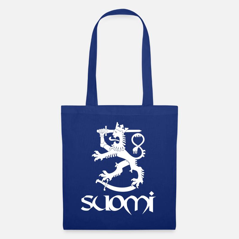 Finnland - Stoffbeutel - Royalblau