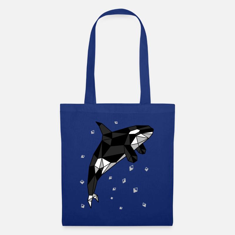 Geometrica Orca Sprung - Stoffbeutel - Royalblau