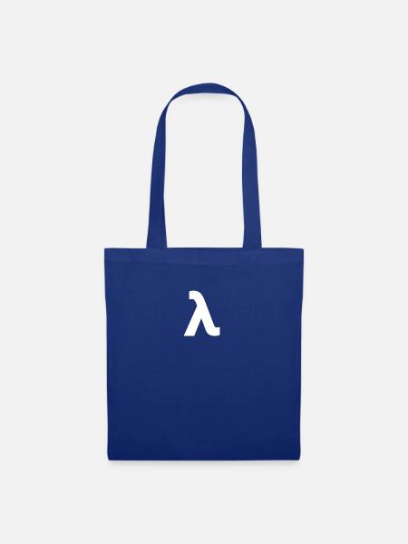Lambda blanc - Stoffbeutel - Royalblau