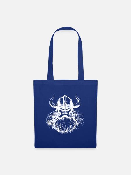 Wikinger Krieger - Stoffbeutel - Royalblau