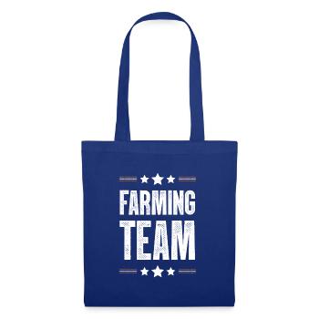 Farming Team - Stoffbeutel - Royalblau - Vorne