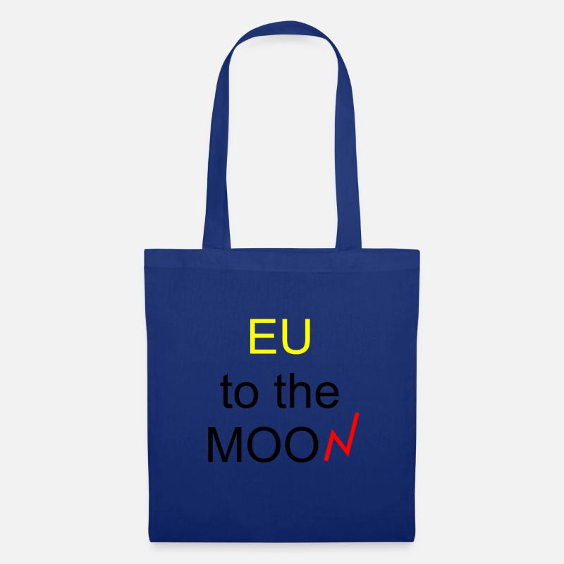 EU to the MOON - Stoffbeutel - Royalblau