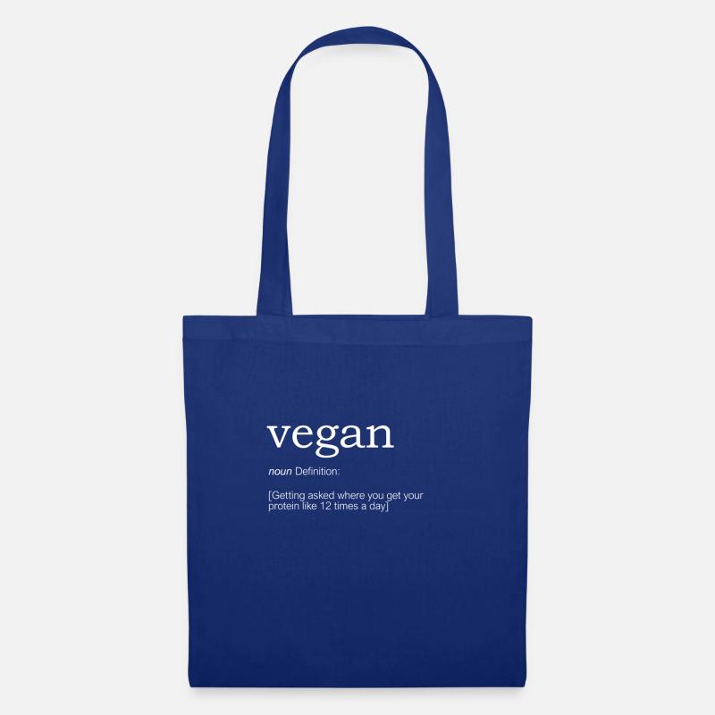 Vegan Definition - Stoffbeutel - Royalblau