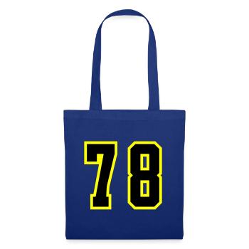 78 Number Jersey - Tote Bag - royal blue - Front