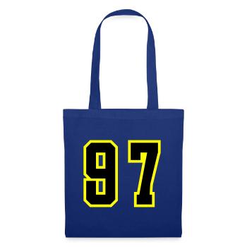 97 Zahl Trikot - Stoffbeutel - Royalblau - Vorne