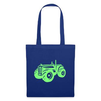 Véhicule tracteur - Sac en tissu - bleu royal - Devant