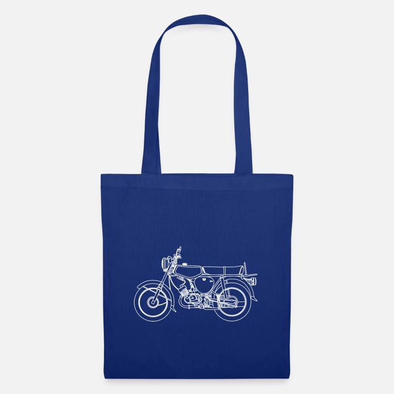 Simson S51 Blueprint hell - Stoffbeutel - Royalblau
