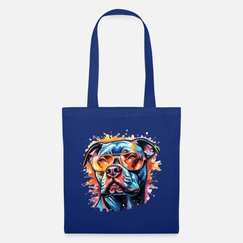 Pitbull - Stoffbeutel - Royalblau