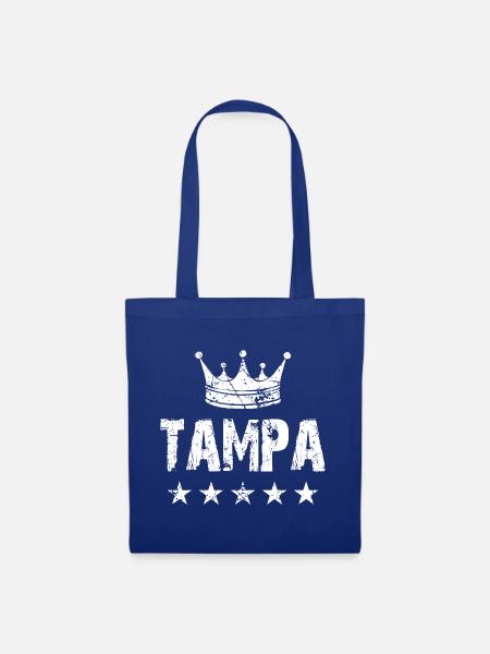 Tampa Krone Sterne - Stoffbeutel - Royalblau