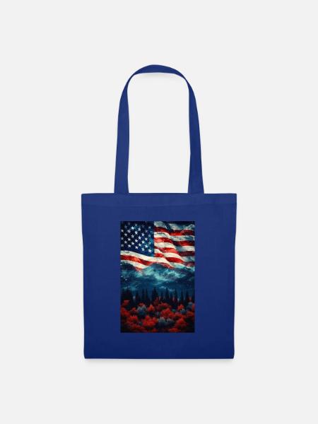 USA - Stoffbeutel - Royalblau