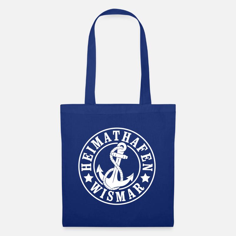 Heimathafen Wismar - Stoffbeutel - Royalblau