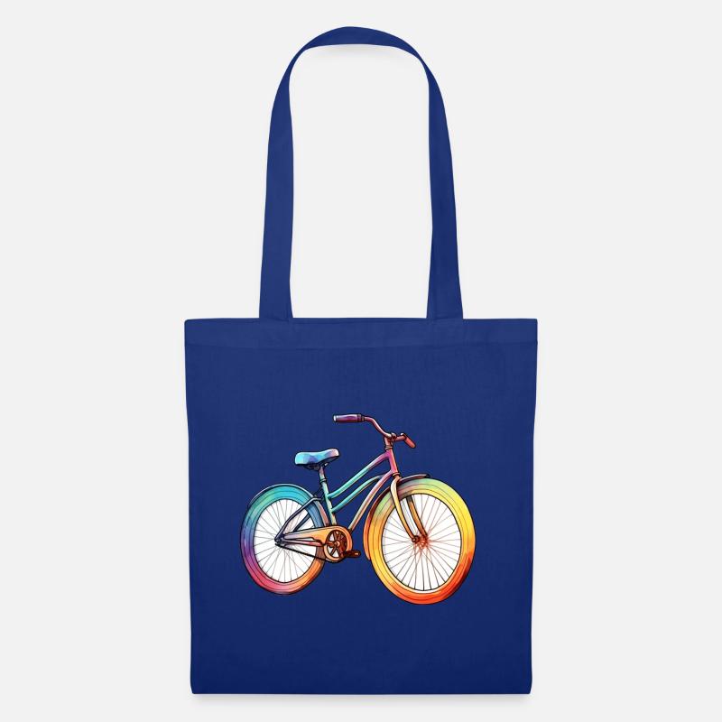 Fahrrad - Stoffbeutel - Royalblau