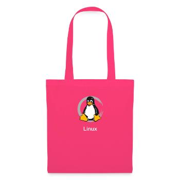 Pc computer Pinguin nerd geek Programmierer Admin - Stoffbeutel - Azalea - Vorne