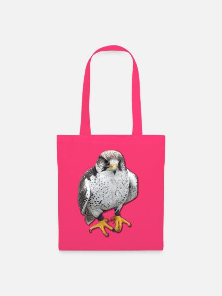 Prachtfalke Portrait Druck - Stoffbeutel - Azalea