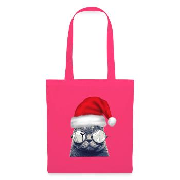 Christmas Cat Glasses - Stoffbeutel - Azalea - Vorne