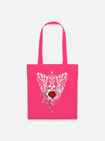 Schmetterlingsherz Gothic Tattoo - Stoffbeutel - Azalea