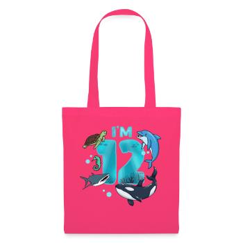 12. Geburtstag Unterwasserwelt - Stoffbeutel - Azalea - Vorne