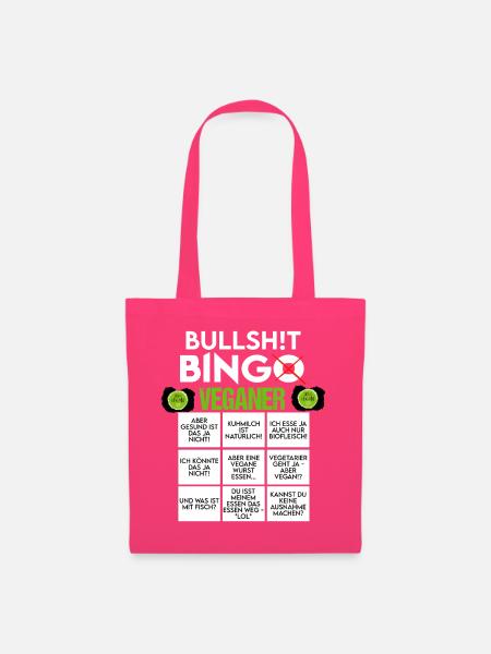 BINGO BULLSHIT VEGANER VEGAN - Stoffbeutel - Azalea
