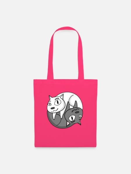 Yin Yang Katze - Stoffbeutel - Azalea