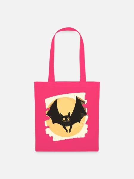 Fledermaus Retro - Stoffbeutel - Azalea