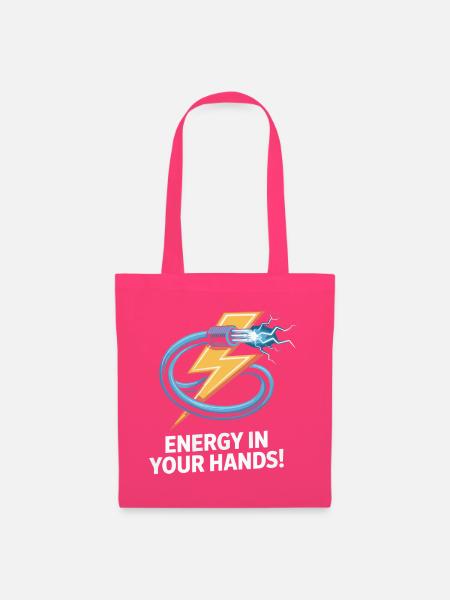 Elektrischer Strom Blitz Design - Stoffbeutel - Azalea