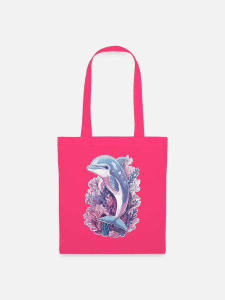 Delfin - Stoffbeutel - Azalea