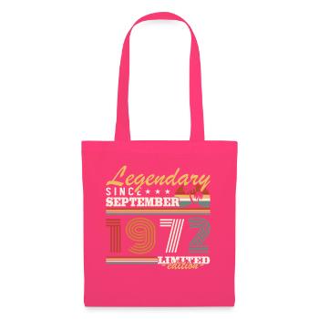 September 1972 Vintage Geburtstagsgeschenk - Stoffbeutel - Azalea - Vorne
