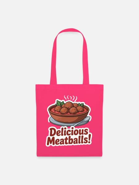 Köstliche Fleischbällchen-Illustration - Stoffbeutel - Azalea