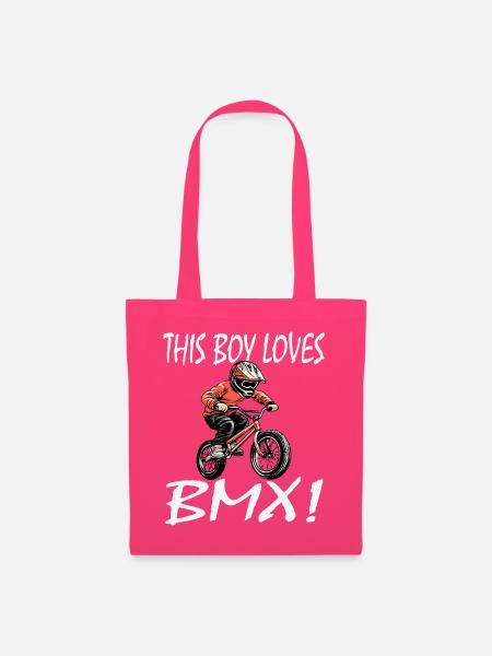 Junge BMX-Fahrer mit Helm - Stoffbeutel - Azalea