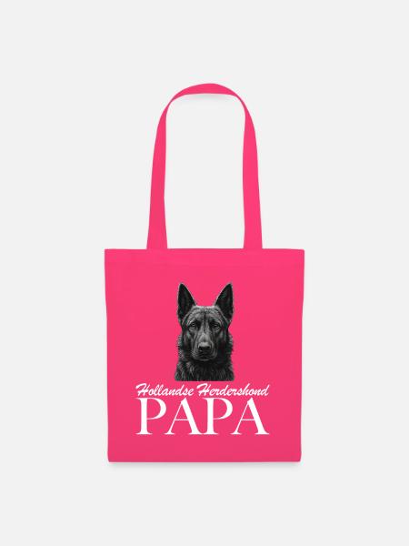 Hollandse Herdershond Papa - Stoffbeutel - Azalea