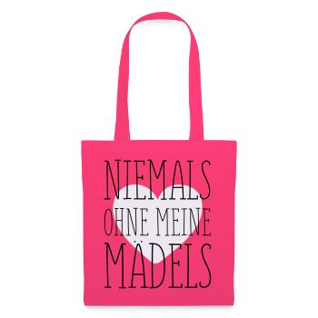 Meine Mädels Spruch - Stoffbeutel - Azalea - Vorne
