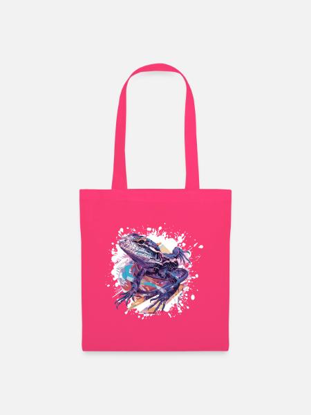 Frosch Farbklecks Kunst - Stoffbeutel - Azalea