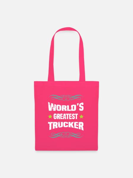 World's Greatest Trucker - Stoffbeutel - Azalea