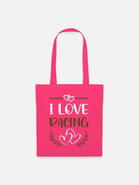 Ich liebe Racing  - Stoffbeutel - Azalea