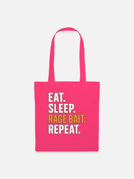 Eat Sleep Rage Bait Repeat, Lustiges Meme - Stoffbeutel - Azalea