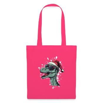 Dinosaurier brontosaurus Weihnachten Lustig - Stoffbeutel - Azalea - Vorne