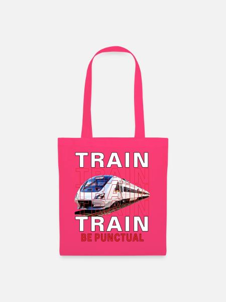 ZUG TRAIN BE PUNCTUAL - Stoffbeutel - Azalea