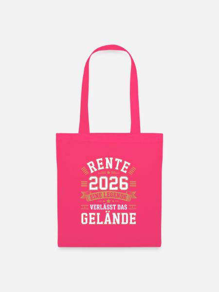 Rente 2026 Eine Legende Verlaesst Das Gelände - Stoffbeutel - Azalea