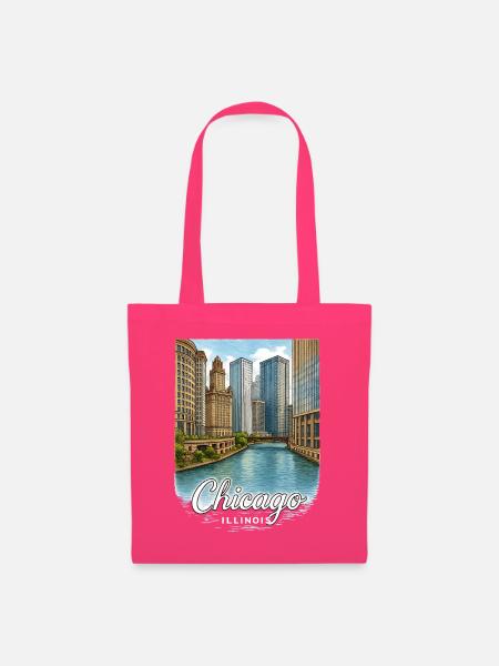 Chicago Illinois - Stoffbeutel - Azalea