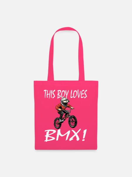 Junge liebt BMX - Stoffbeutel - Azalea