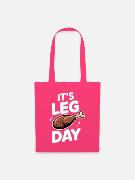 It's Leg Day Gym Cheat Day Bein Training Fitness - Stoffbeutel - Azalea